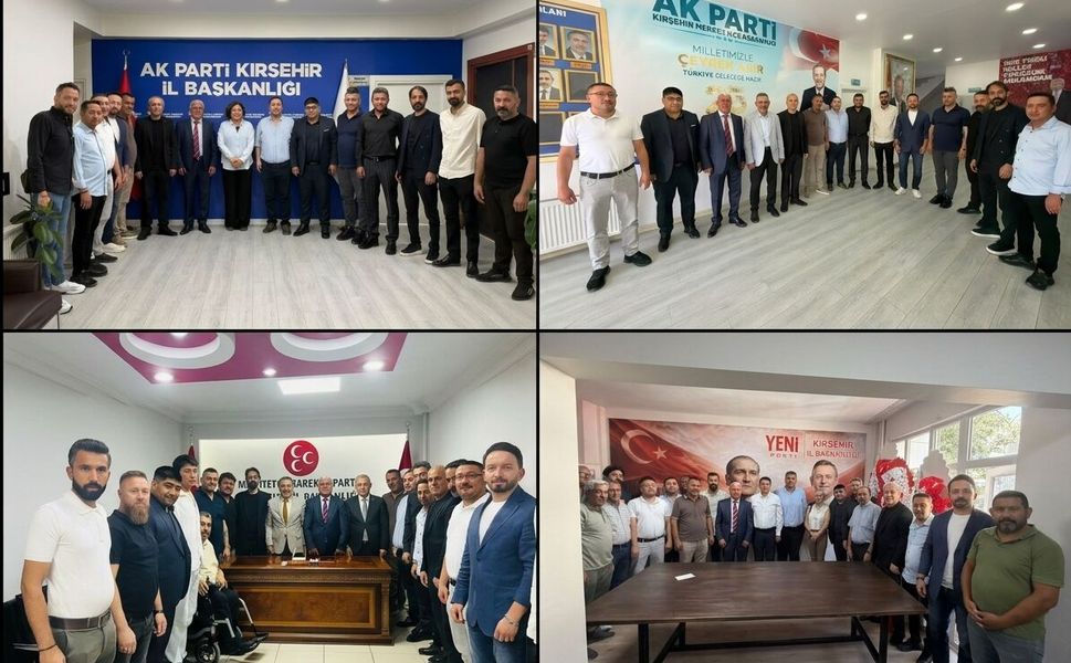 Şaban Çelik Kırşehir’de siyasi parti temsilcileriyle bir araya geldi