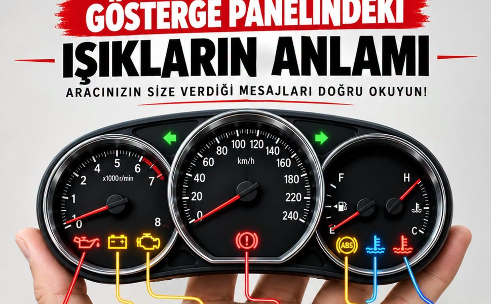 Araç Gösterge Panelindeki İkaz Işıkları Ne Anlama Geliyor?