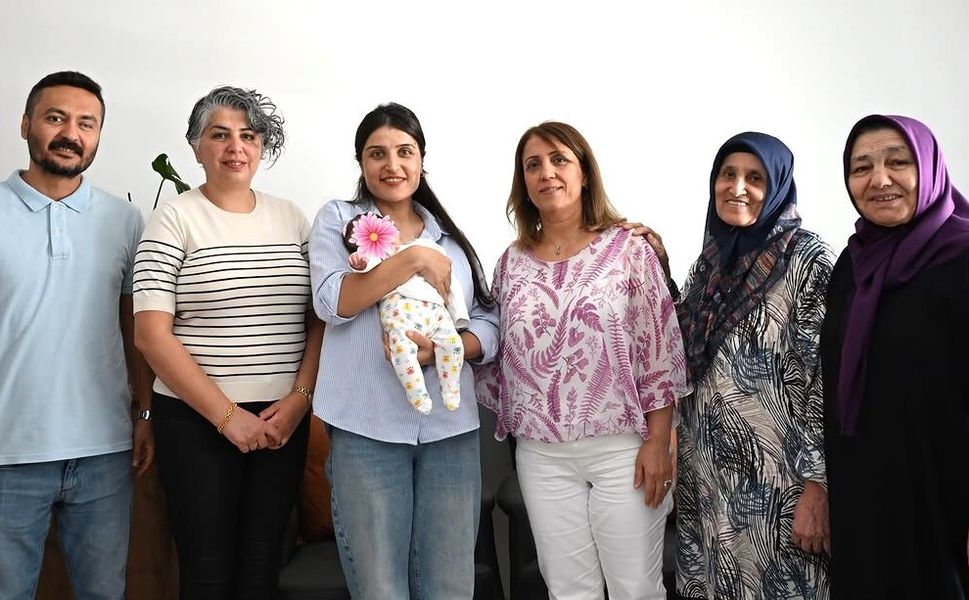 İpek İnci bebek Kırşehir Emniyet ailesine mutluluk getirdi