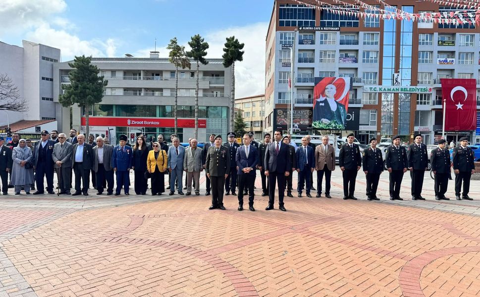 Kaman’da 19 Eylül Gaziler Günü için çelenk töreni düzenlendi