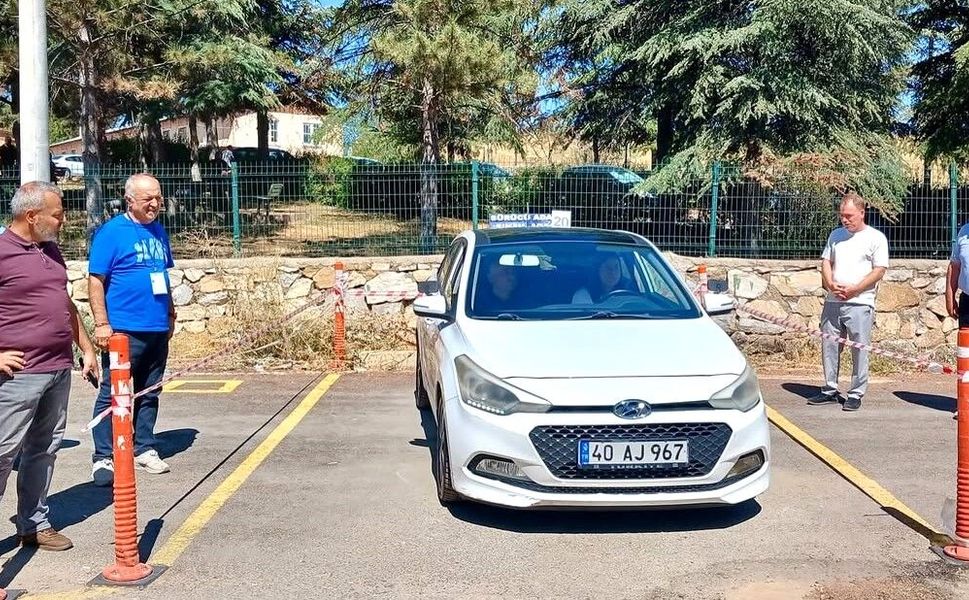 Kırşehir’de direksiyon sınavı alanında yerinde inceleme