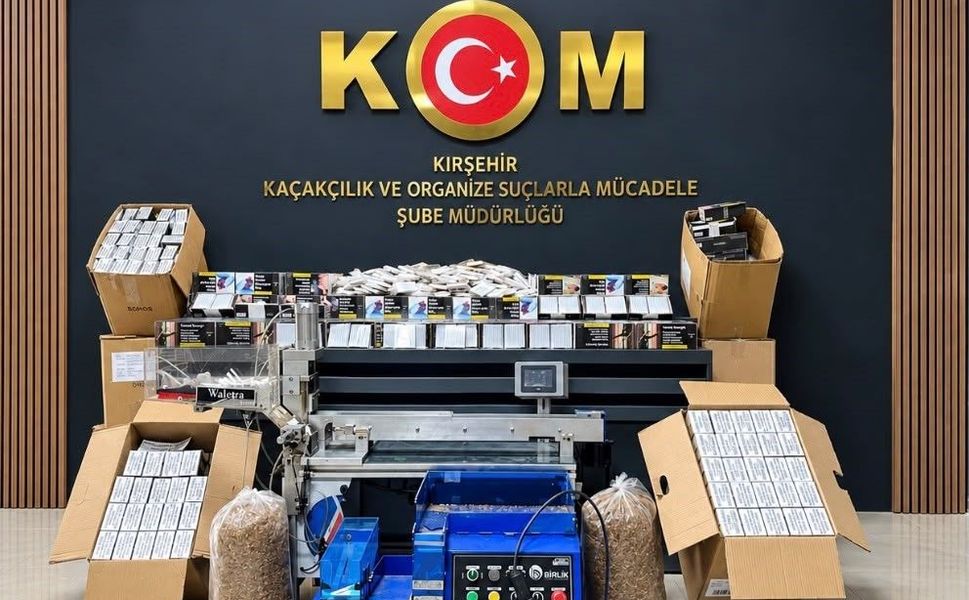 Kırşehir’de Ev ve İş Yerine Kaçak Tütün Operasyonu