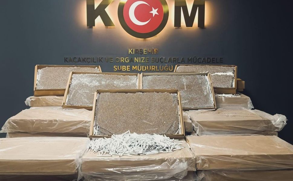 Kırşehir’de kaçakçılık operasyonu 221 bin 400 dal ele geçirildi