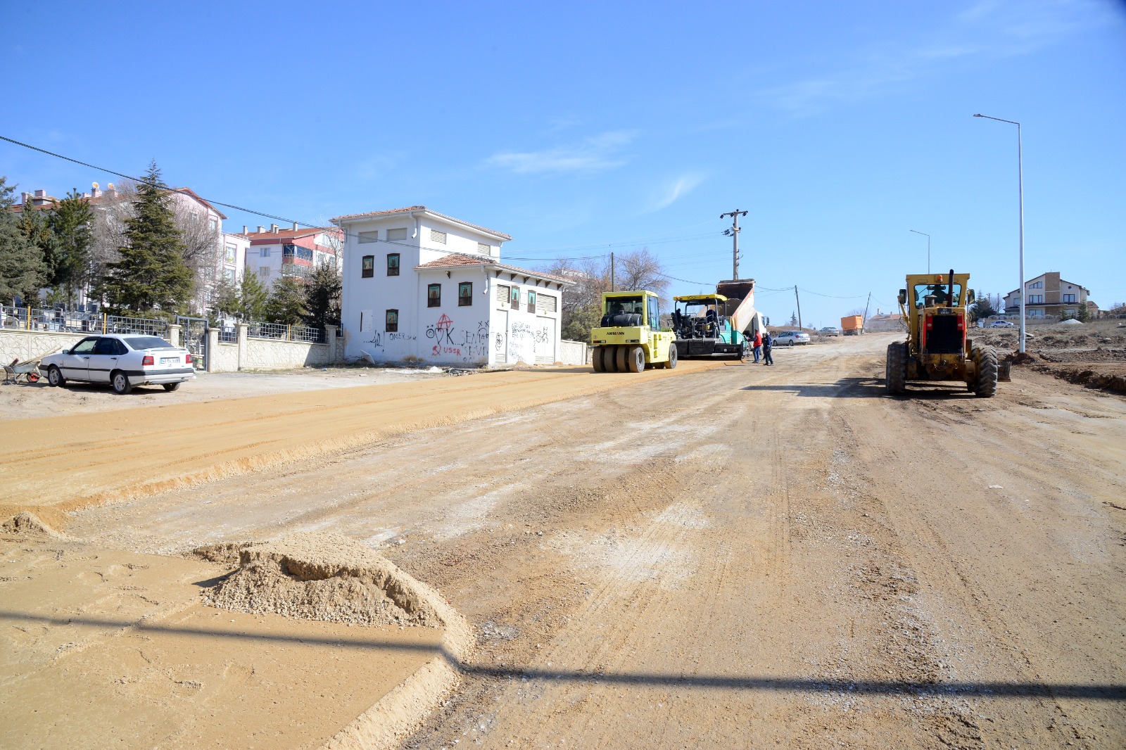 Kırşehir'de Yol Çalışmaları Hız Kesmeden Devam Ediyor 4