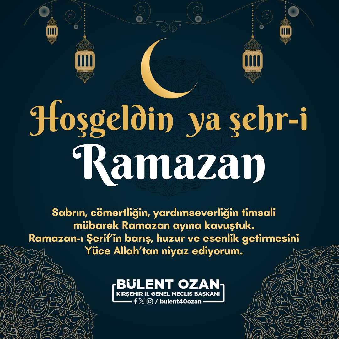 Ozan, “Ramazan Barış, Huzur Ve Dayanışmanın Ayıdır”1