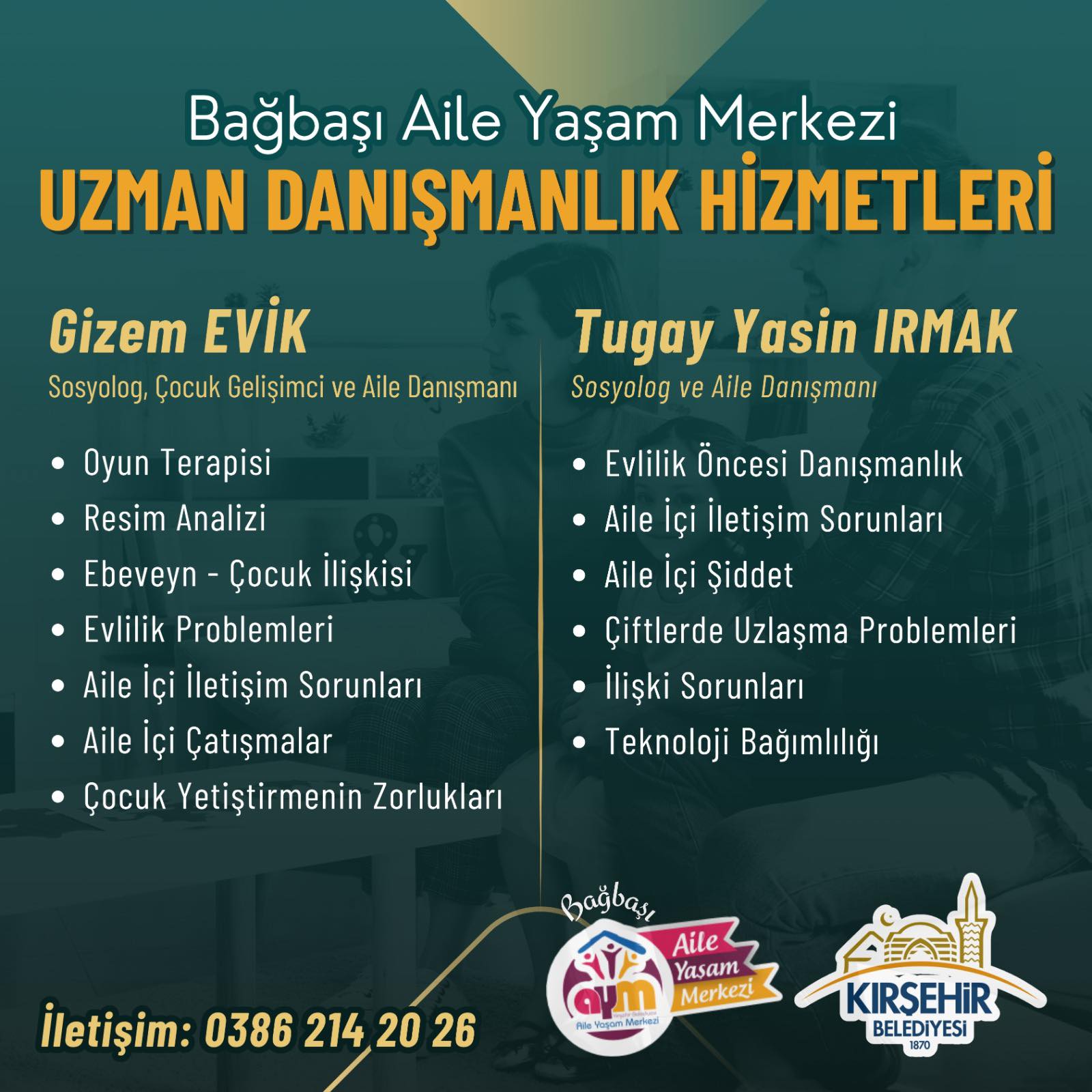 Bağbaşı Aile Yaşam Merkezi’nde Ailelere Uzman Desteği