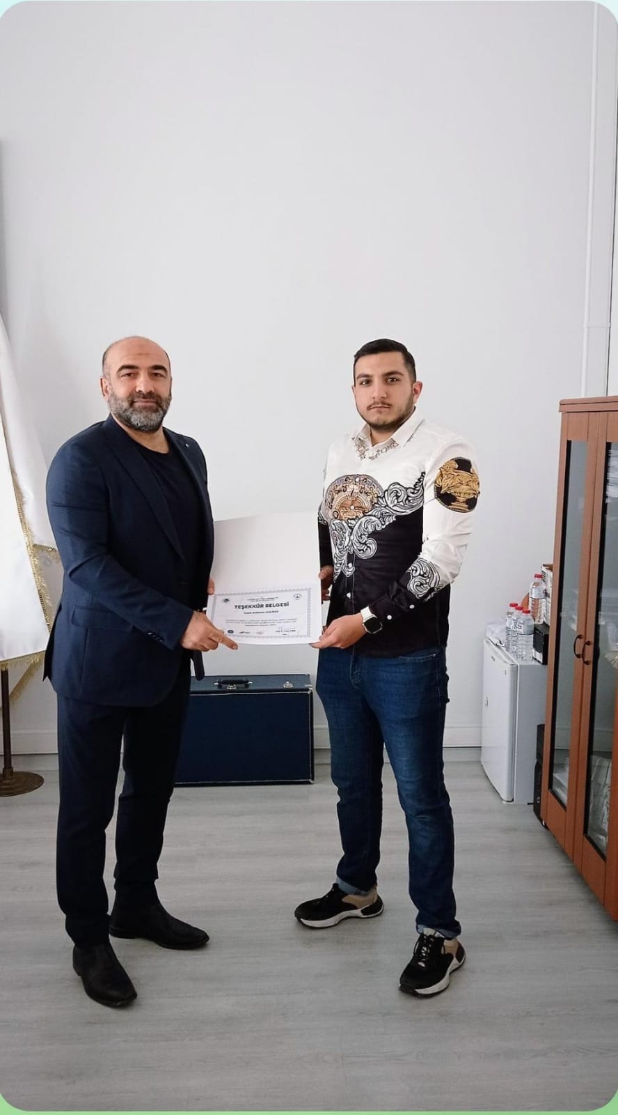 Azerbaycanlı Öğrenciye Teşekkür Belgesi