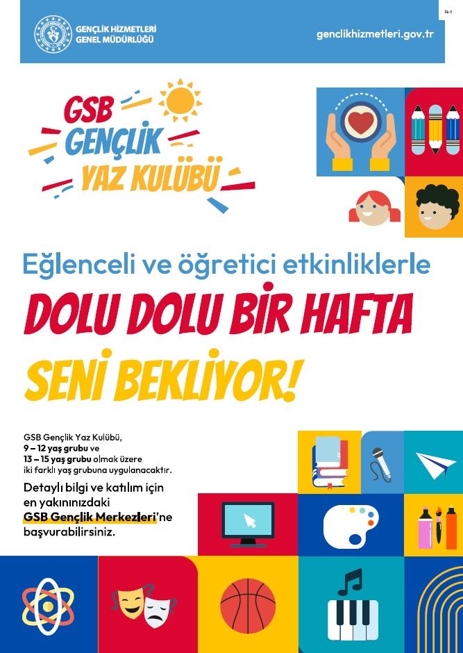 Gençlik Yaz Kulübü Kayıtları Başladı