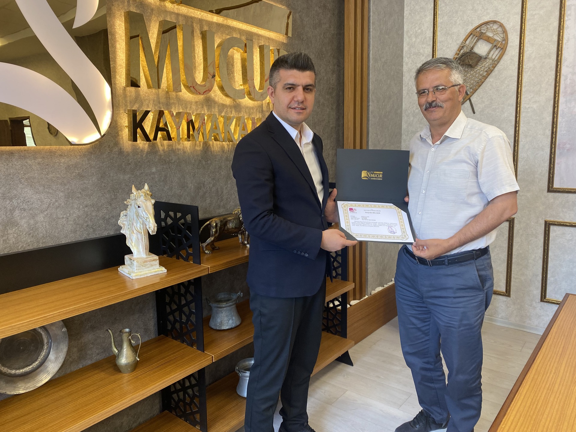 Kaymakam Yeşilbaş’tan Eğitimcilere Başarı Belgesi