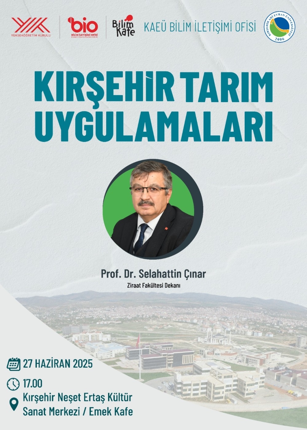 Neşet Ertaş Kültür Merkezi’nde Tarım Konuşulacak