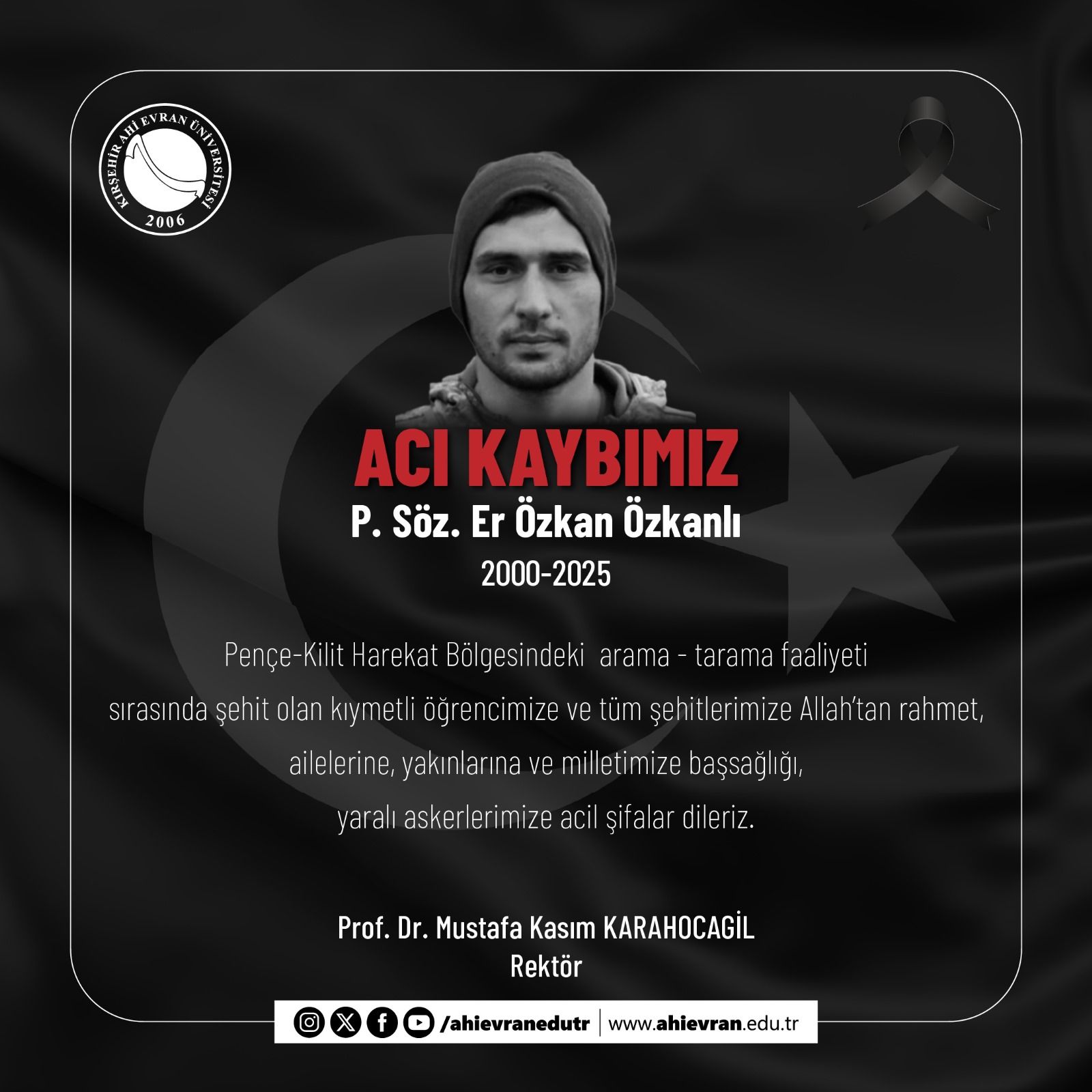 Kırşehir’de Okudu, Vatan Için Şehit Düştü-1