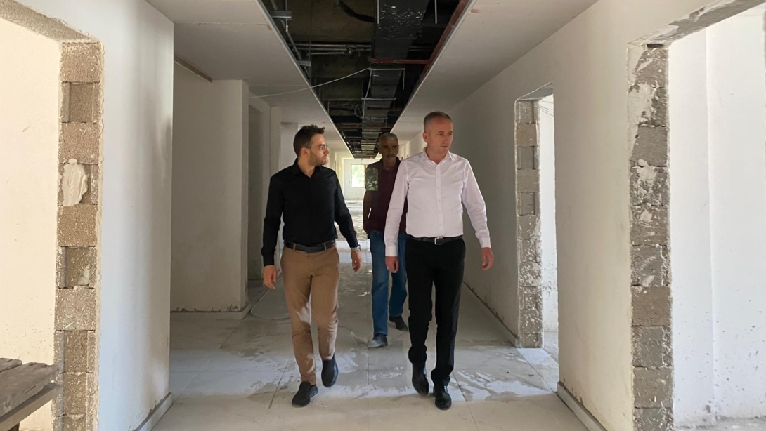 Kaman’da Eğitim Yatırımlarında Saha Denetimi