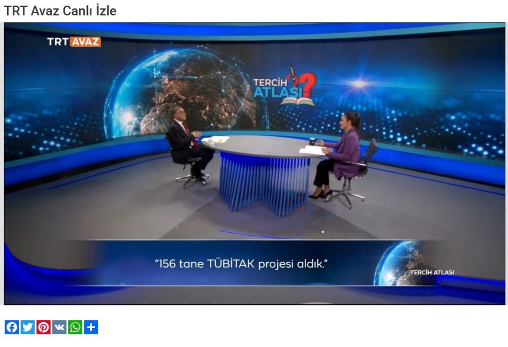 Karahocagil, Kaeü’nün Akademik Gücünü Trt Ekranlarında Anlattı
