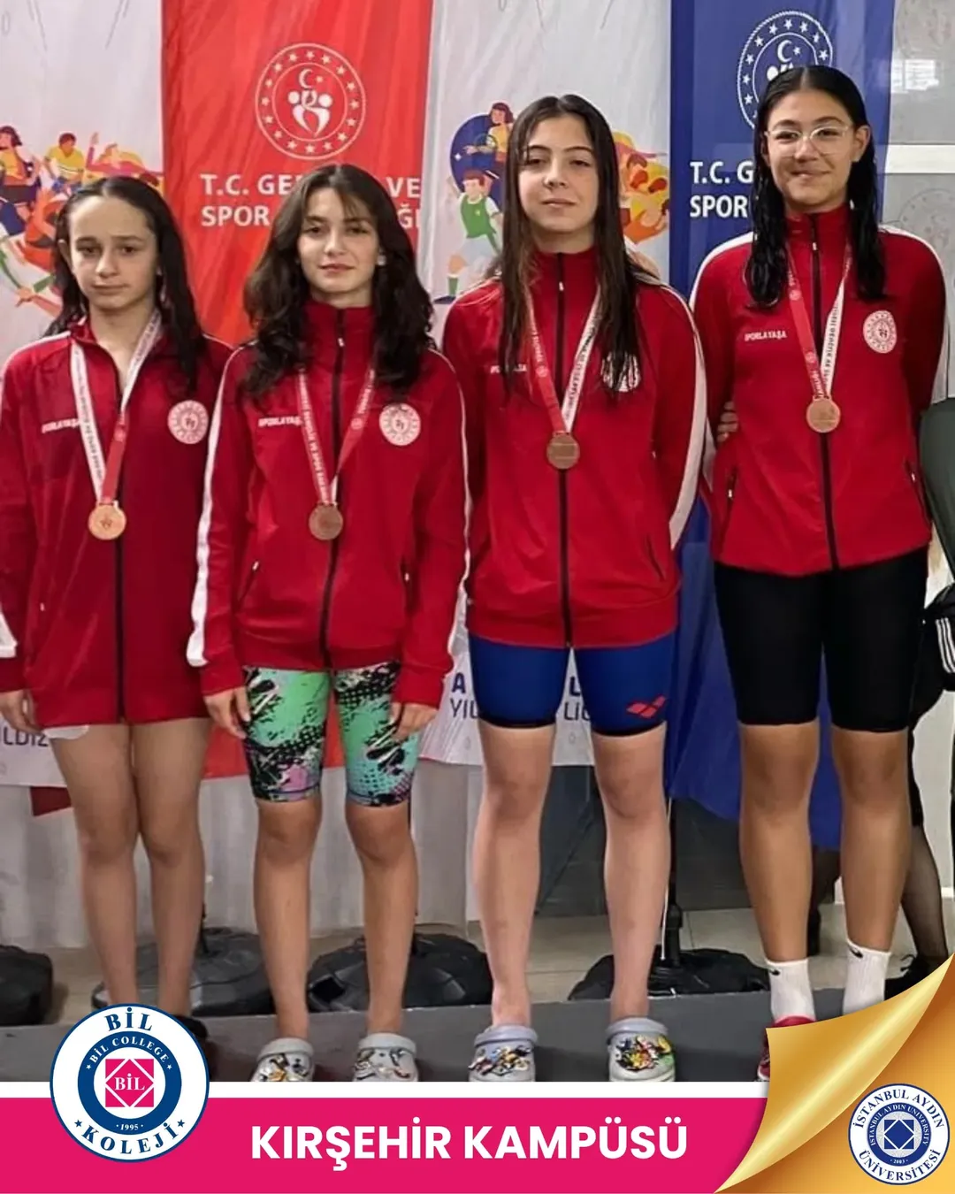 🏊 ♀️Kırşehir Bil Koleji Ortaokul Öğrencimiz Fatma Bengisu Berktaş Yüzme Bölge Müsabakalarında