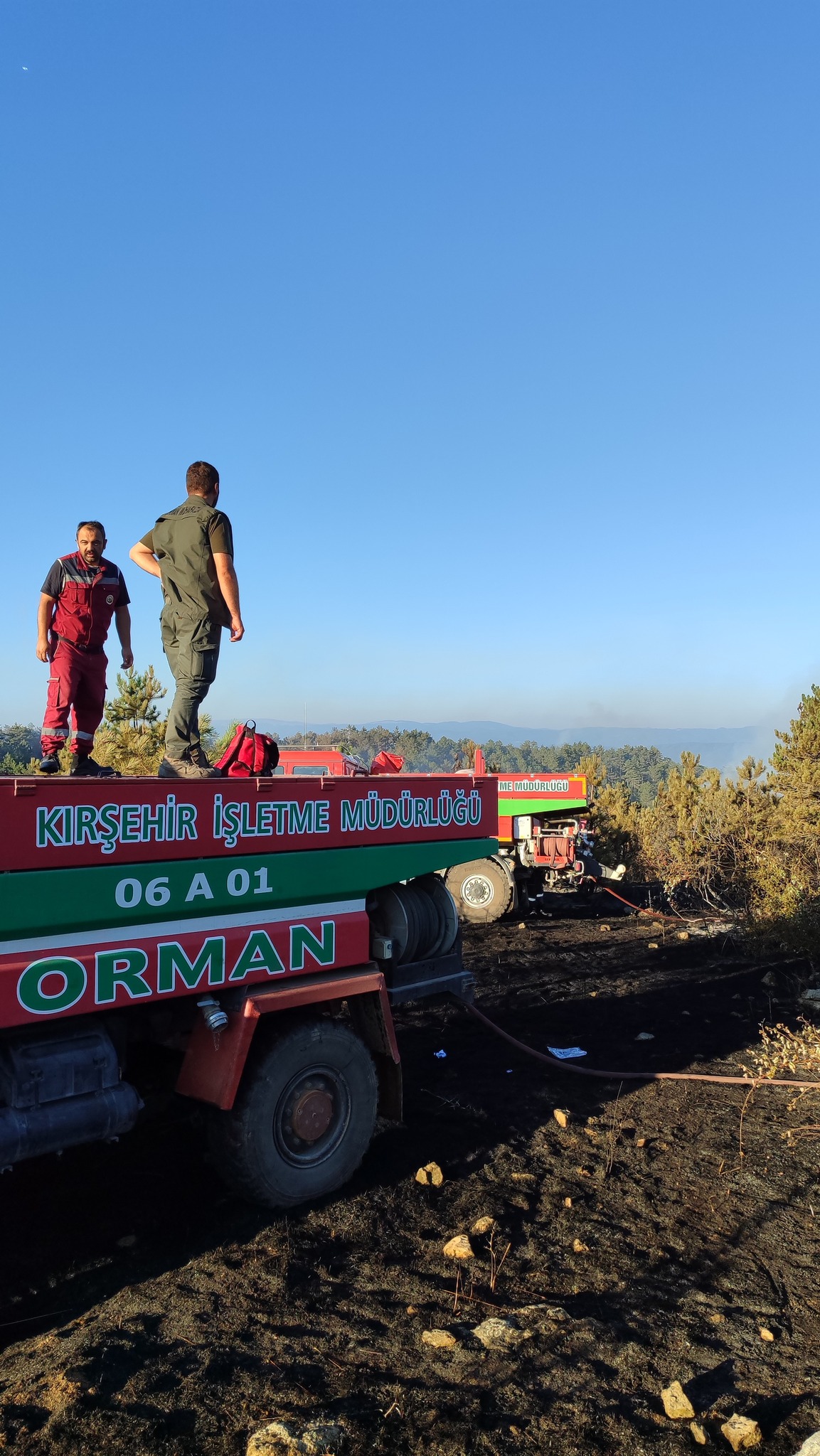 Kırşehir Orman İşletme Ekipleri Sinop’ta Alevlere Karşı Mücadele Ediyor
