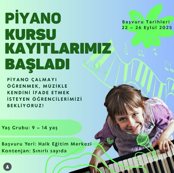9 14 Yaş Arası Öğrencilere Piyano Öğrenme Fırsatı