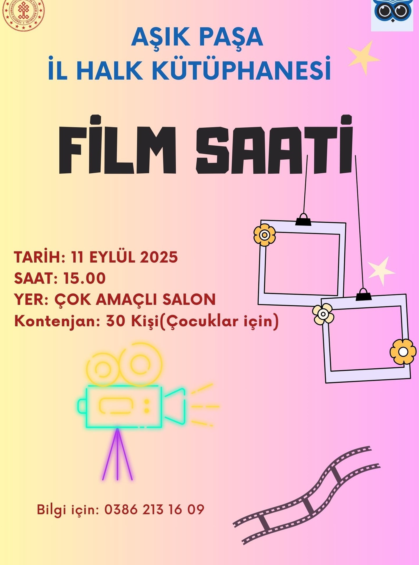 Kırşehir’de Miniklere Sinema Keyfi