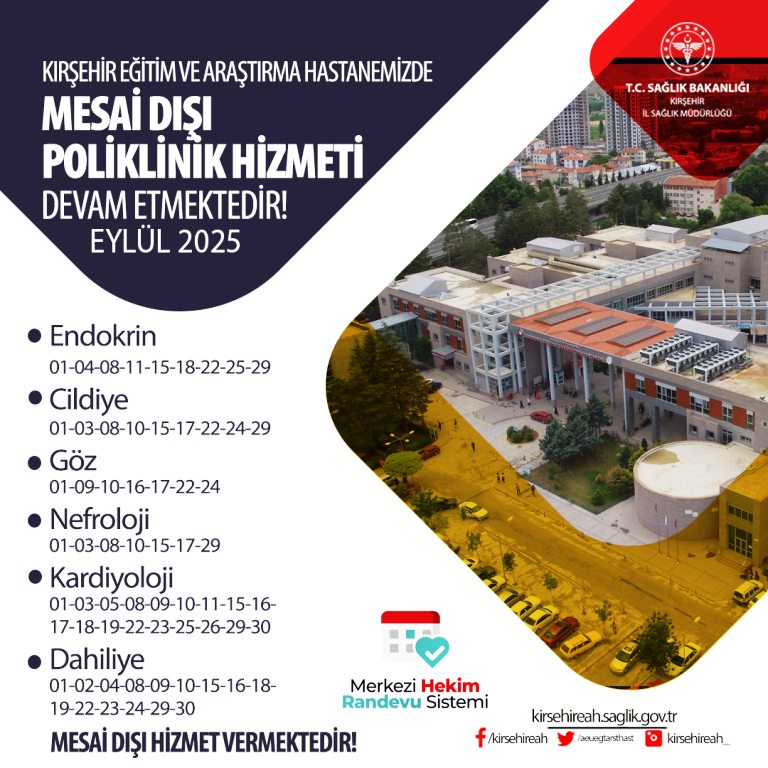 Kırşehir’de Sağlıkta Esnek Saat