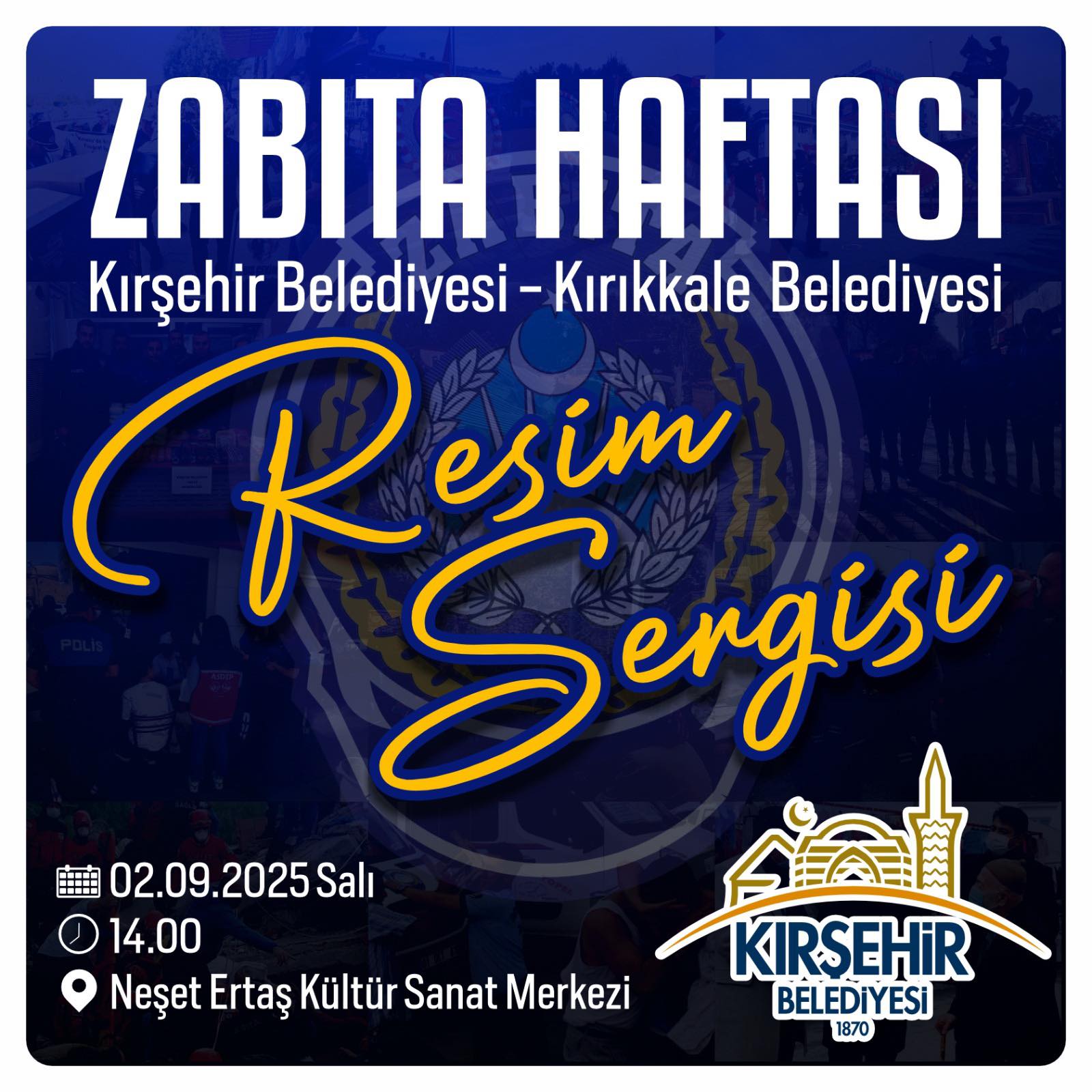 Kırşehir’de Zabıta Haftası Resim Sergisi Sanatseverlerle Buluşuyor