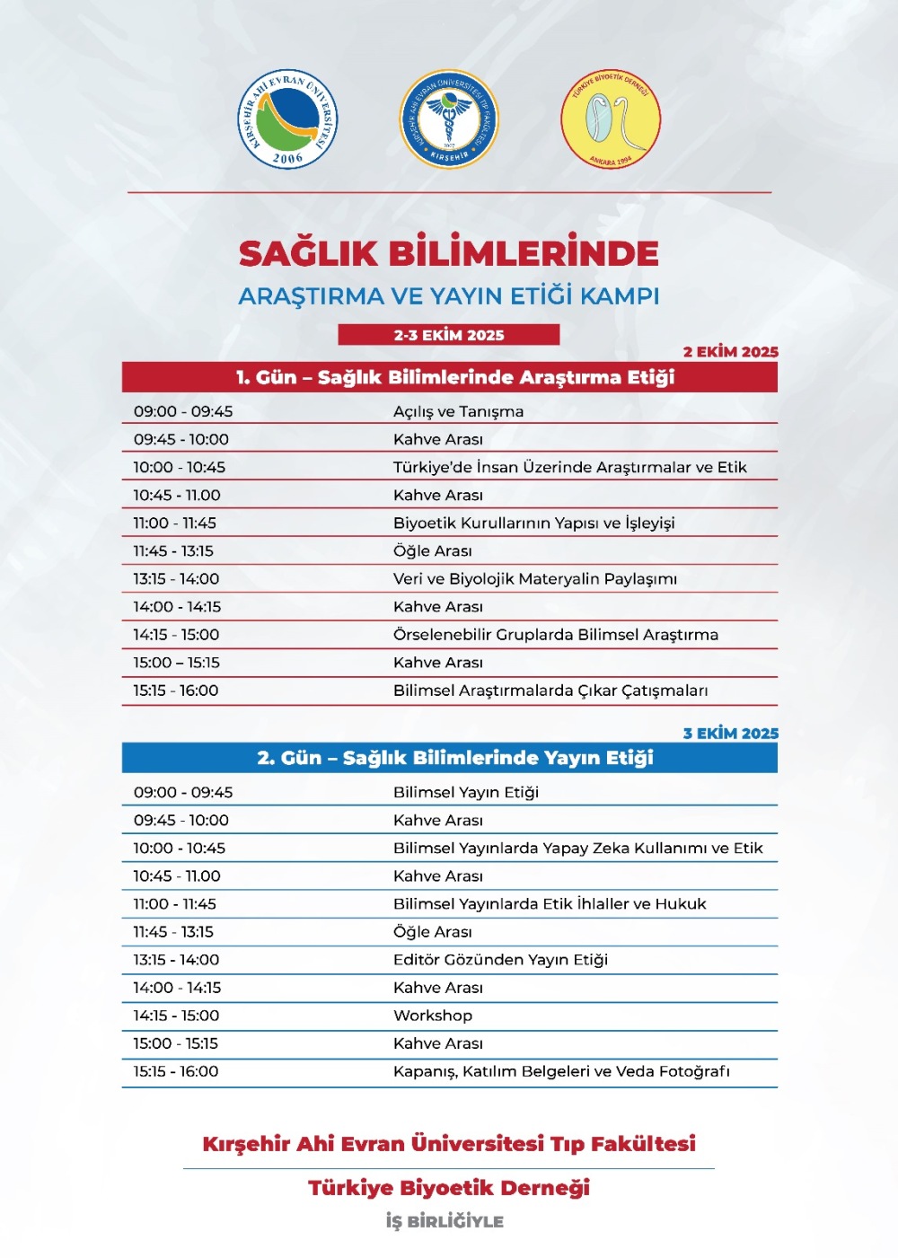 Sağlık Araştırmalarında Etik Standartlar Kırşehir’de Masaya Yatırılacak (2)