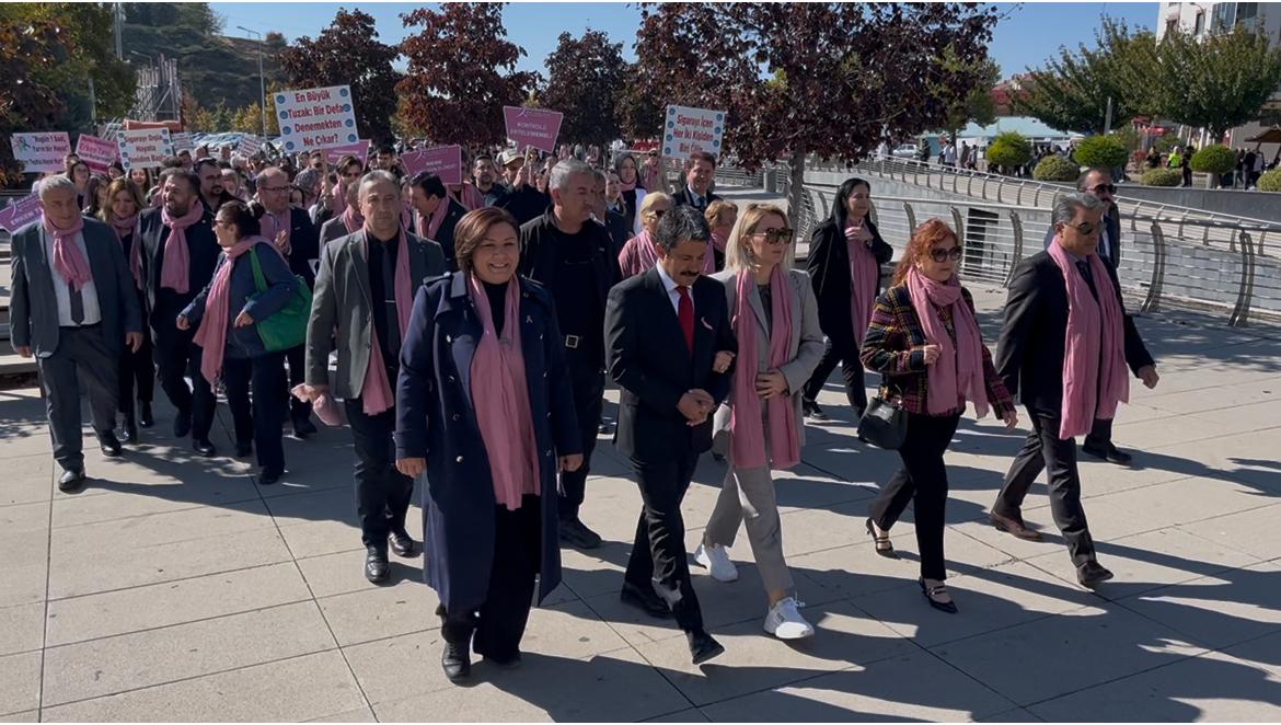 Erken Teşhis Için Kırşehir Pembeye Büründü (2)