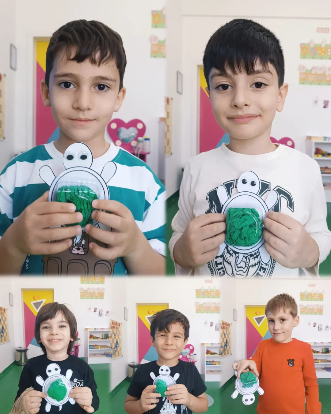 🦅 Yavru Kartallar Sınıfı 🦅Bugün Geri Dönüşüm Etkinliğinde Eti Puf Kabından Kaplumbağa Yaptık! (1)