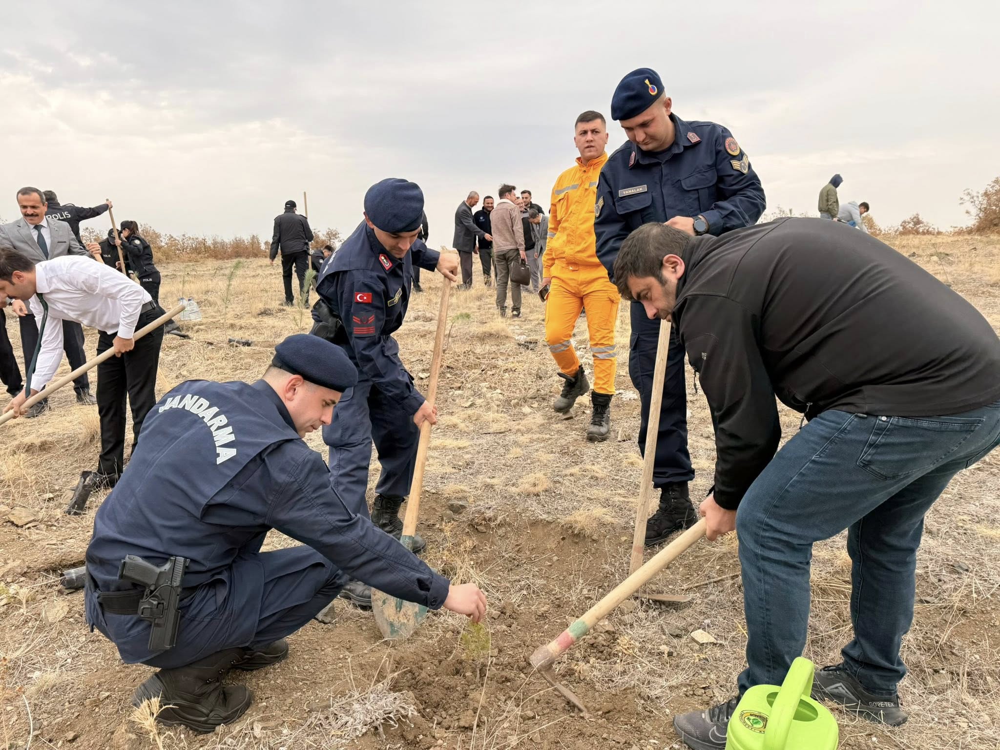 Çiçekdağı’nda ‘Yeşil Vatan’ Için Fidanlar Toprakla Buluştu (7)