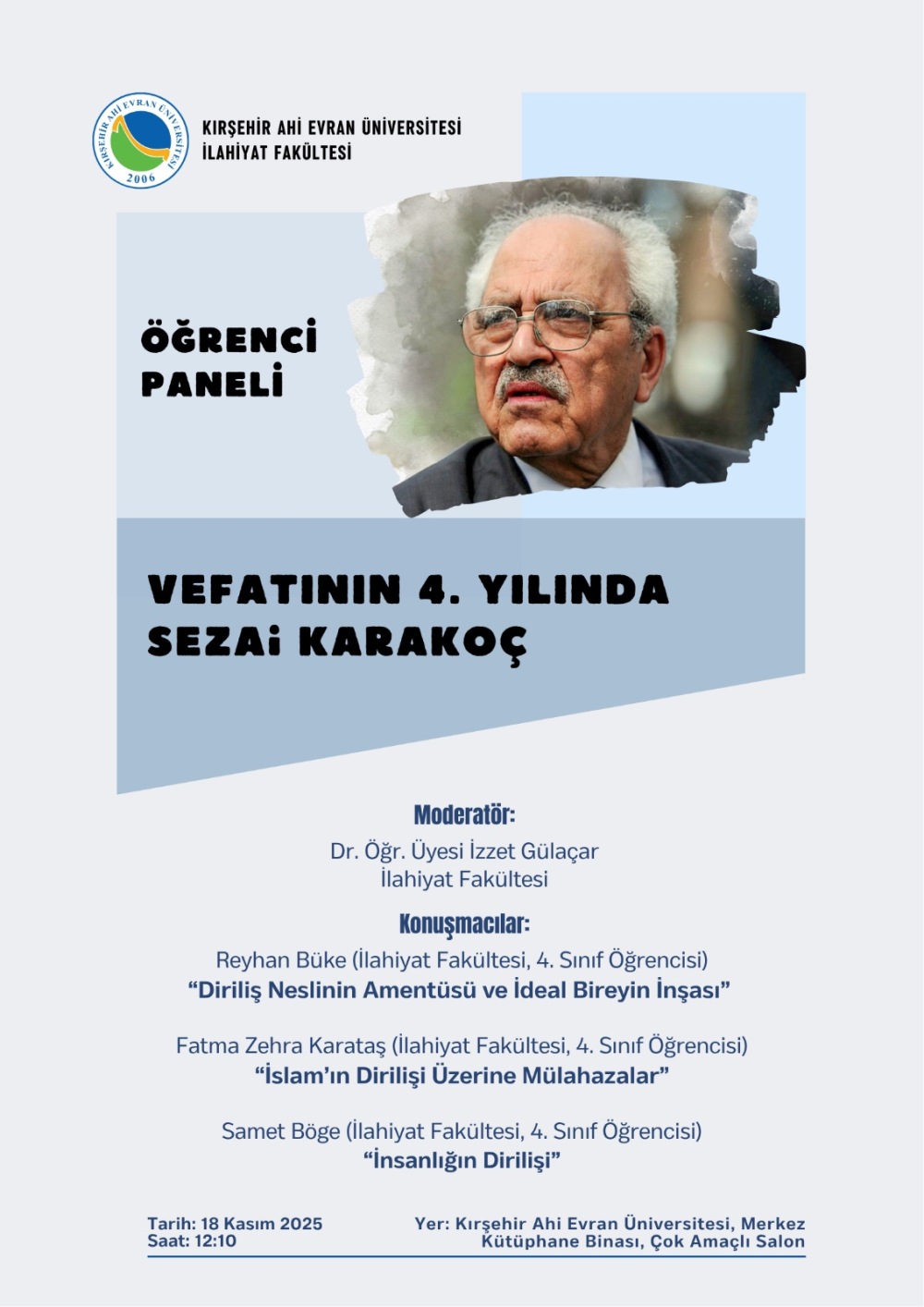 Karakoç’un Izinde Kırşehir’de Akademik Tartışma Rüzgârı Esecek (2)