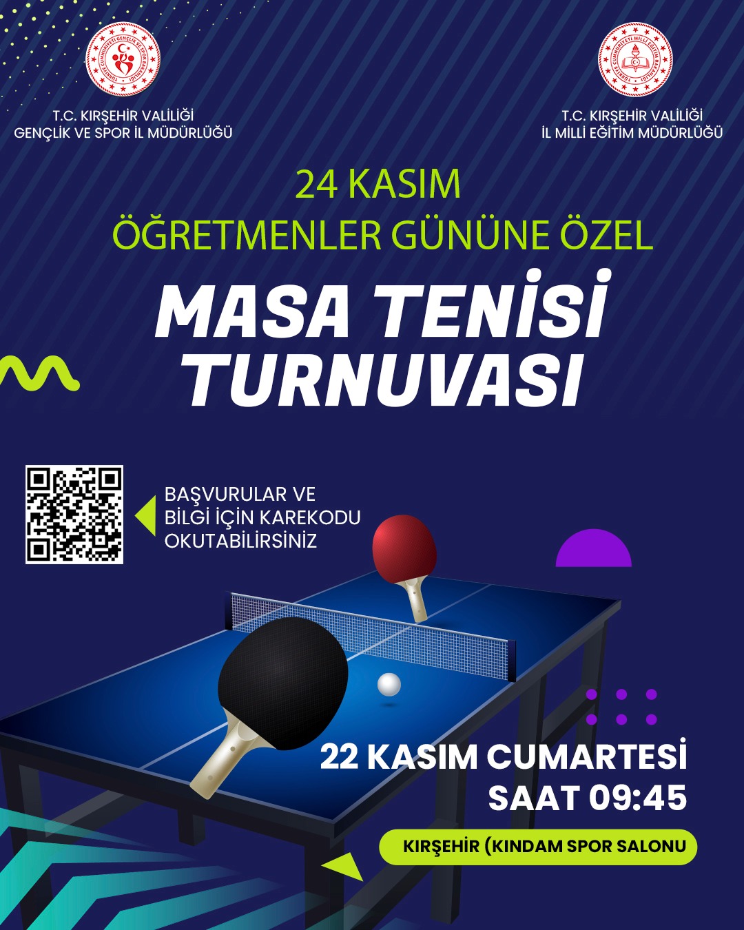 Kırşehir’de Masa Tenisi Heyecanı Başlıyor 1