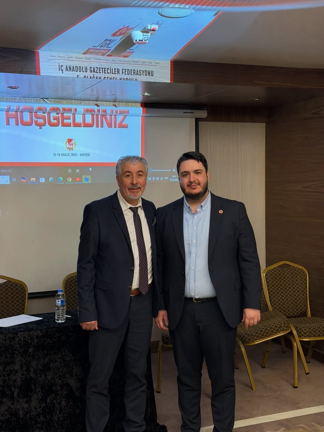 Babama Seçildiği İç Anadolu Gazeteciler Federasyonu Başkanlığı Görevinde Başarılar Diliyorum. Ha