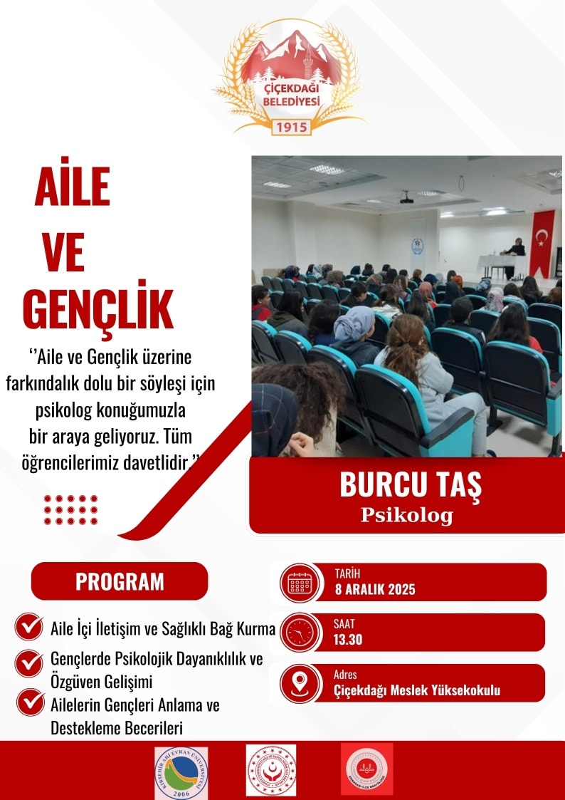 Çiçekdağı’nda Aile Içi Iletişimi Masaya Yatıracak Önemli Buluşma