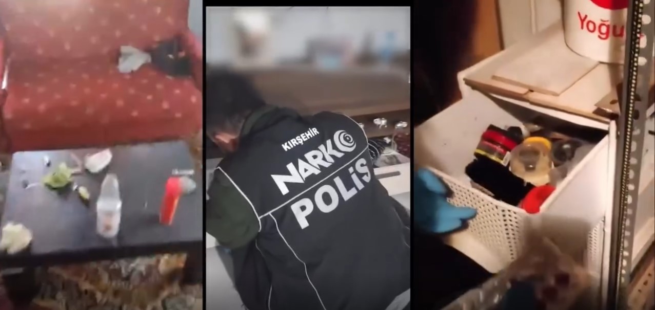 Kırşehir’de 12 Adrese Eş Zamanlı Narkotik Operasyonu (1)