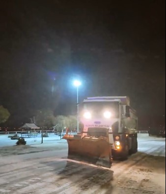 Tuzlama Ve Temizlik Ekipleri Kaman Sokaklarında (2)