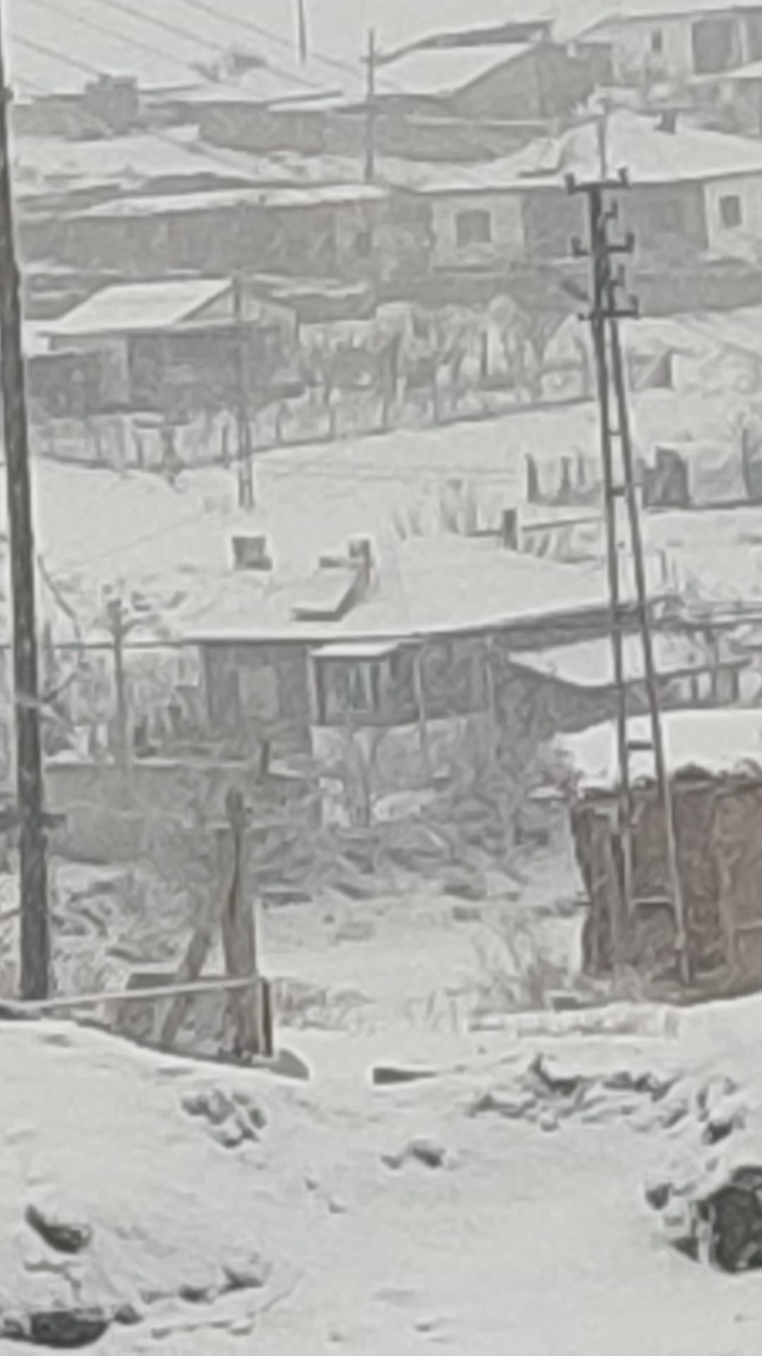 Kuruağıl Köyü Karla Beyaza Büründü 2