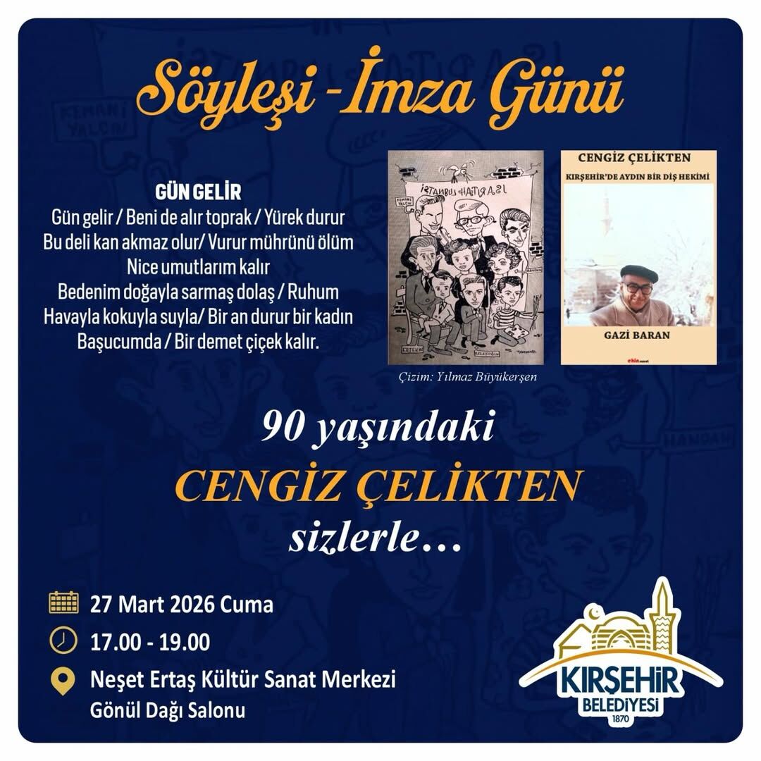 #Kırşehirbelediyesi #Cengizçelikten #Söyleşi #İmzagünü #Neşetertaşkültürsanatmerkezi