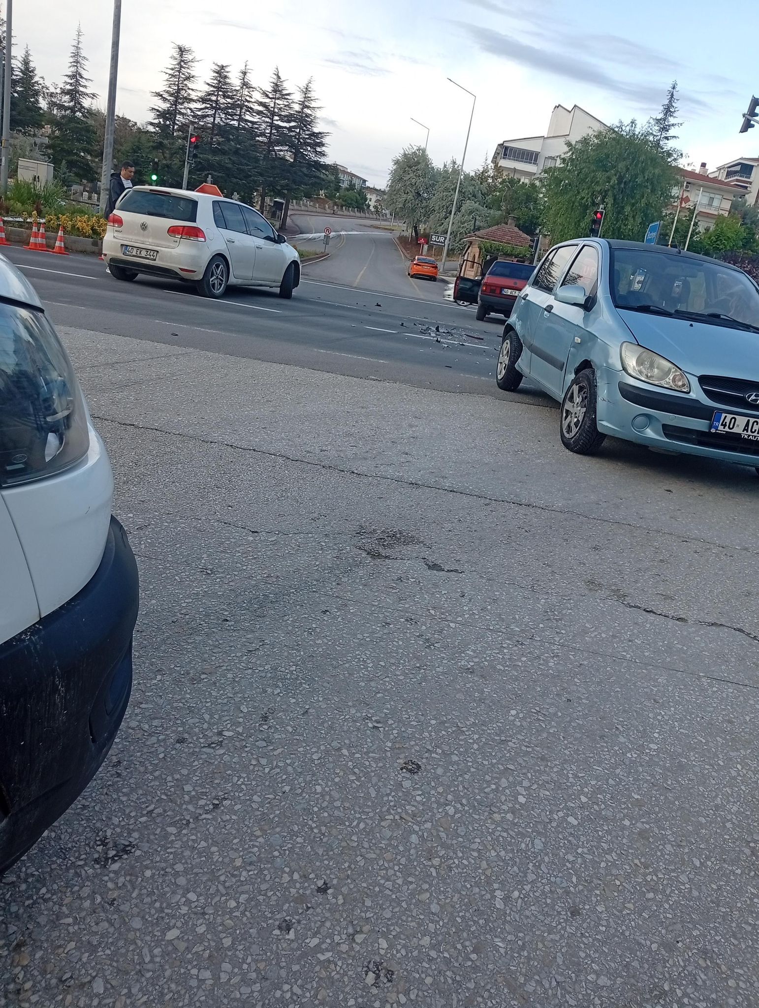 Kırşehir Kayseri Kara Yolunda Maddi Hasarlı Kaza 1