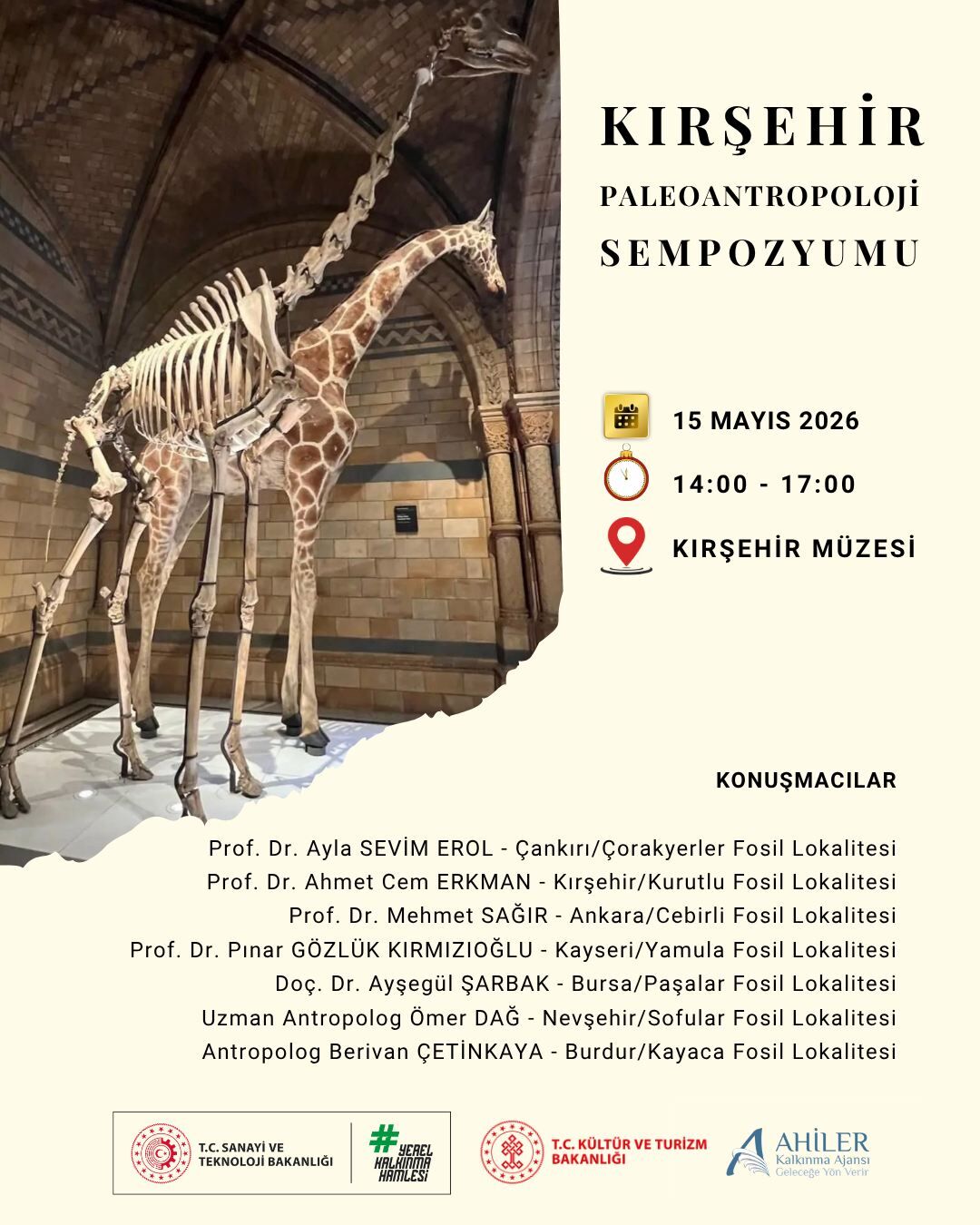 Kırşehir Paleoantropoloji Sempozyumu Düzenleniyorahiler Kalkınma Ajansı Tarafından Yürütülen “Te
