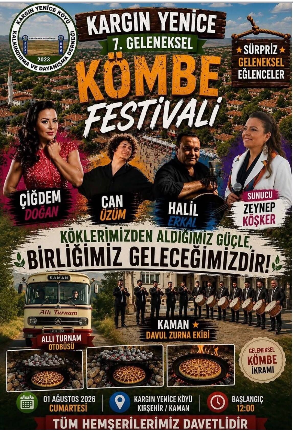 Kırşehir Kaman'da 7. Geleneksel Kömbe Festivali Heyecanı Başlıyor 1