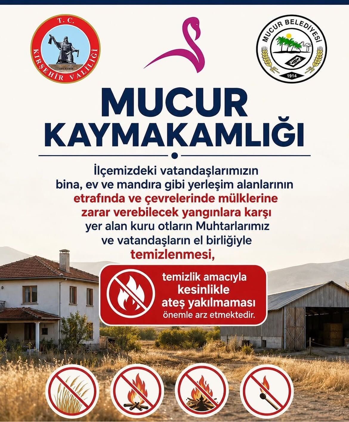 Mucur Kaymkamliği’nin E 87800828 299 8012 Sayiliyangin Önlemleri̇ Yazisi İlçemizdeki Vatandaşlar