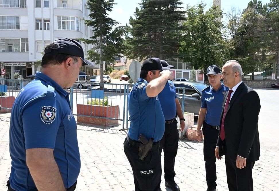 Kırşehir İl Emniyet Müdürü Görücü’den Mucur’da Güvenlik Denetimi (3)