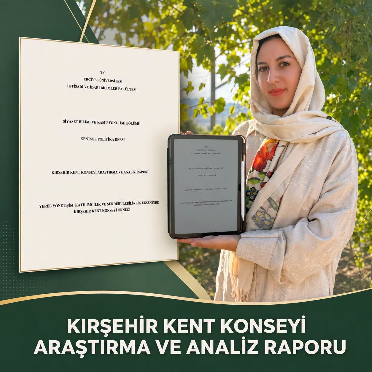 Kırşehir Kent Konseyi Akademik Araştırmaya Destek Verdi