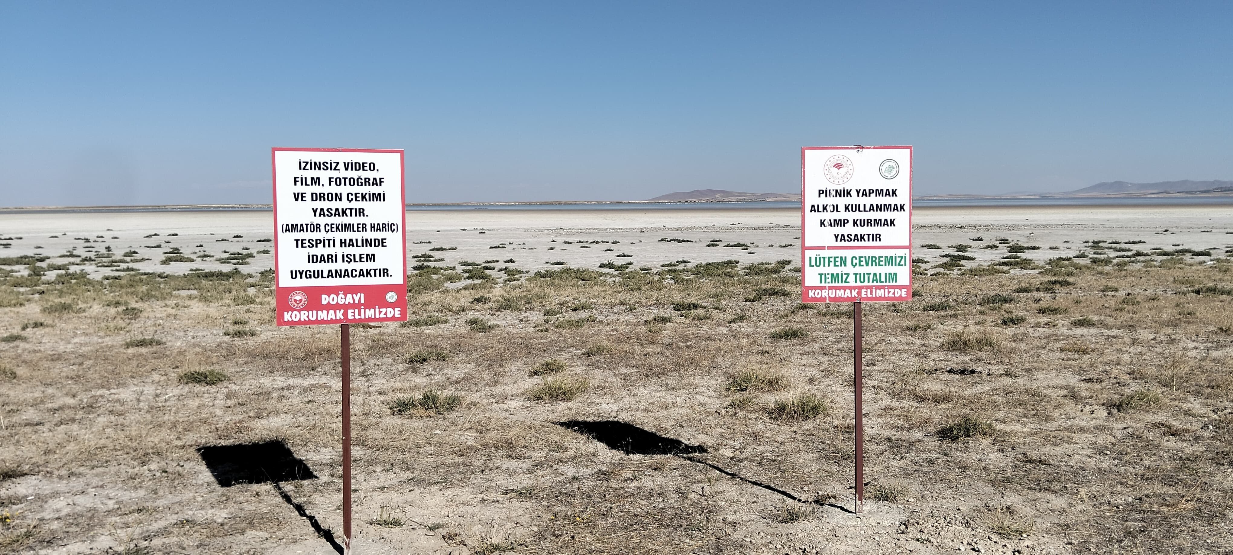 Kırşehir’in Kuş Cenneti Seyfe Gölü’nde Tabelalar Yeniden Yerleştirildi (2)