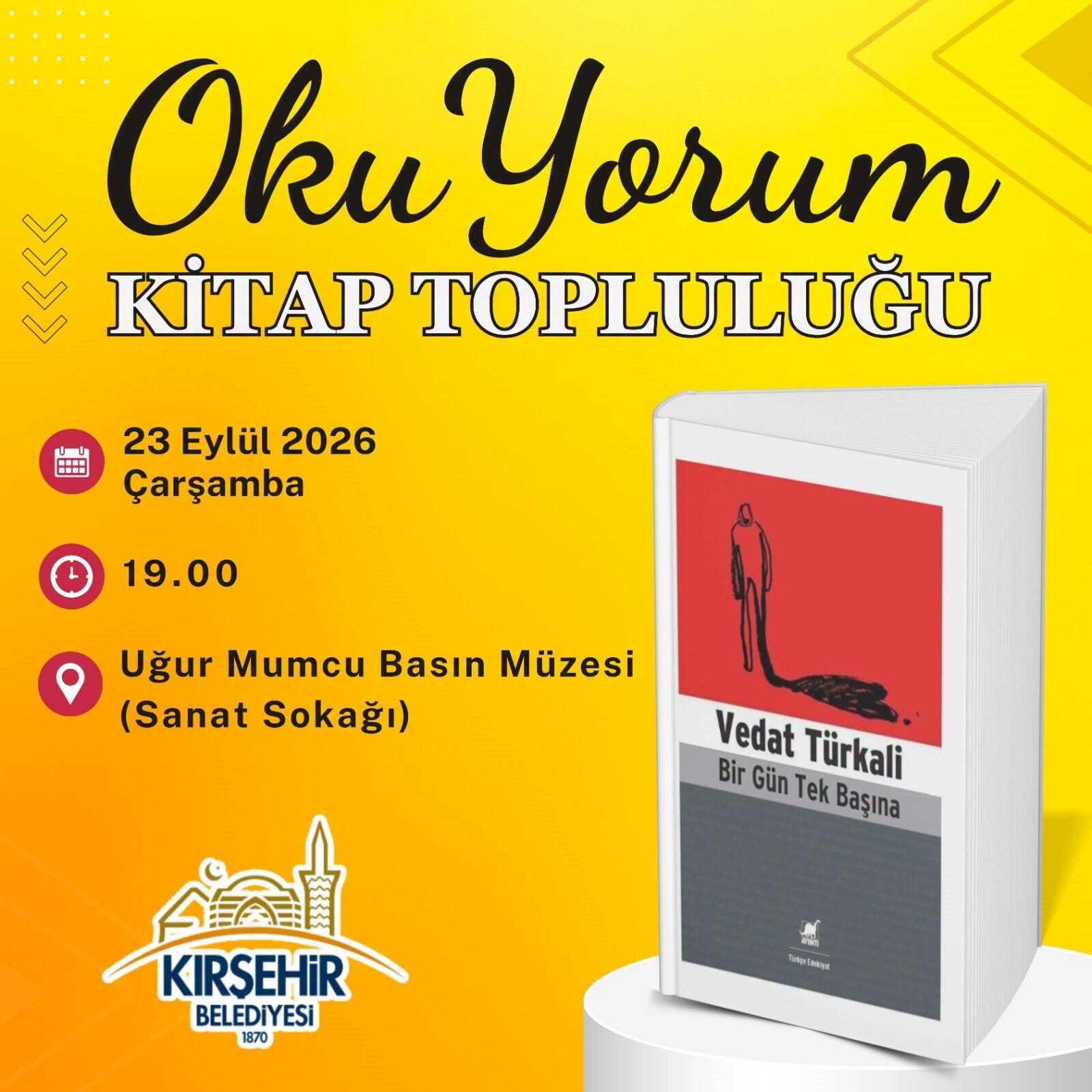 Okuyorum Kitap Topluluğu Kırşehir’de Vedat Türkali’yi Konuşacak-1