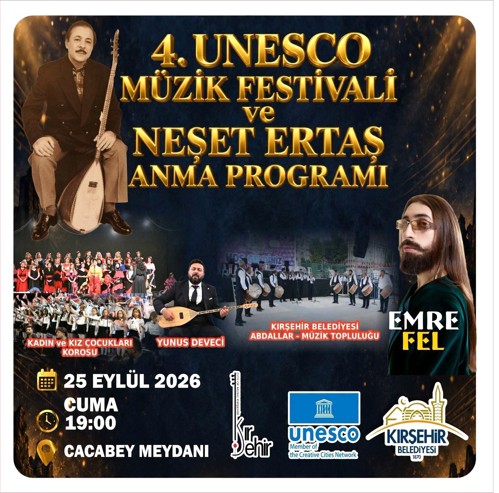 Kırşehir’de Dev Müzik Gecesi