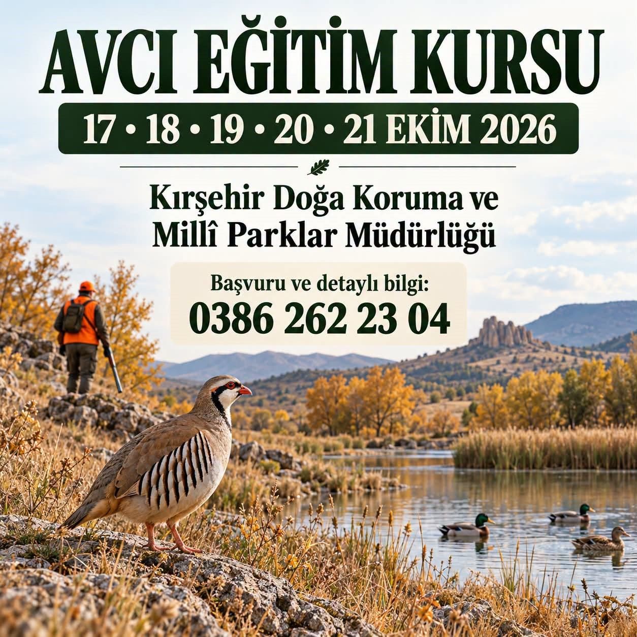 Avcı Eğitim Kursu 17 Ekim’de Başlıyor (1)