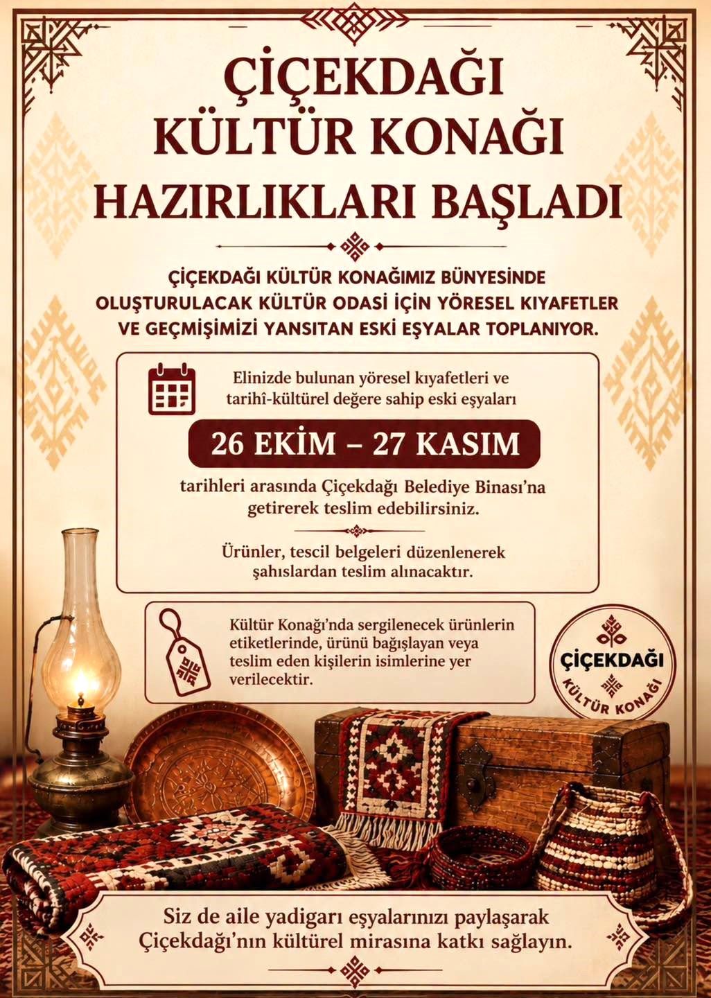 Çiçekdağı’nda Tarihi Seferberlik Kültür Konağı Için Aile Yadigârları Toplanıyor! (2)