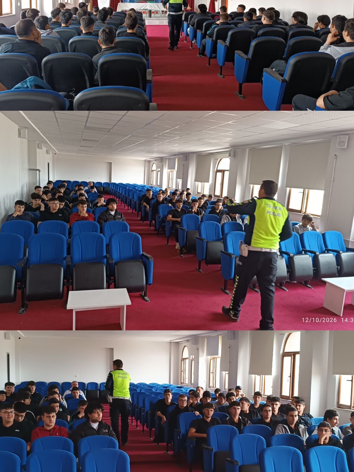 Emniyet Müdürlüğü Trafik Şubesi Ekiplerimiz Tarafından Gençlerimize Yönelik Düzenlenen “Trafik E