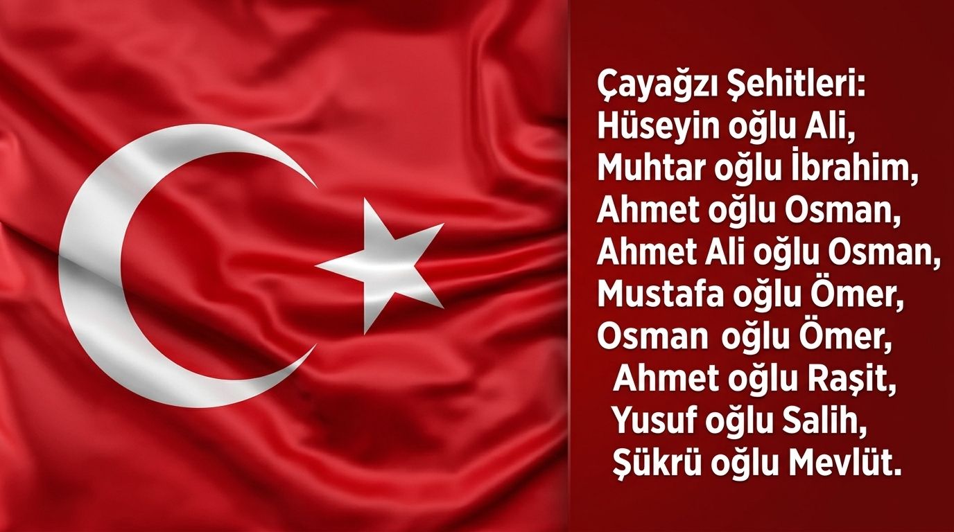 Tarihe adlarını kanlarıyla yazdırdılar: İşte Çayağzı nüfusuna kayıtlı 9 aziz şehidimiz