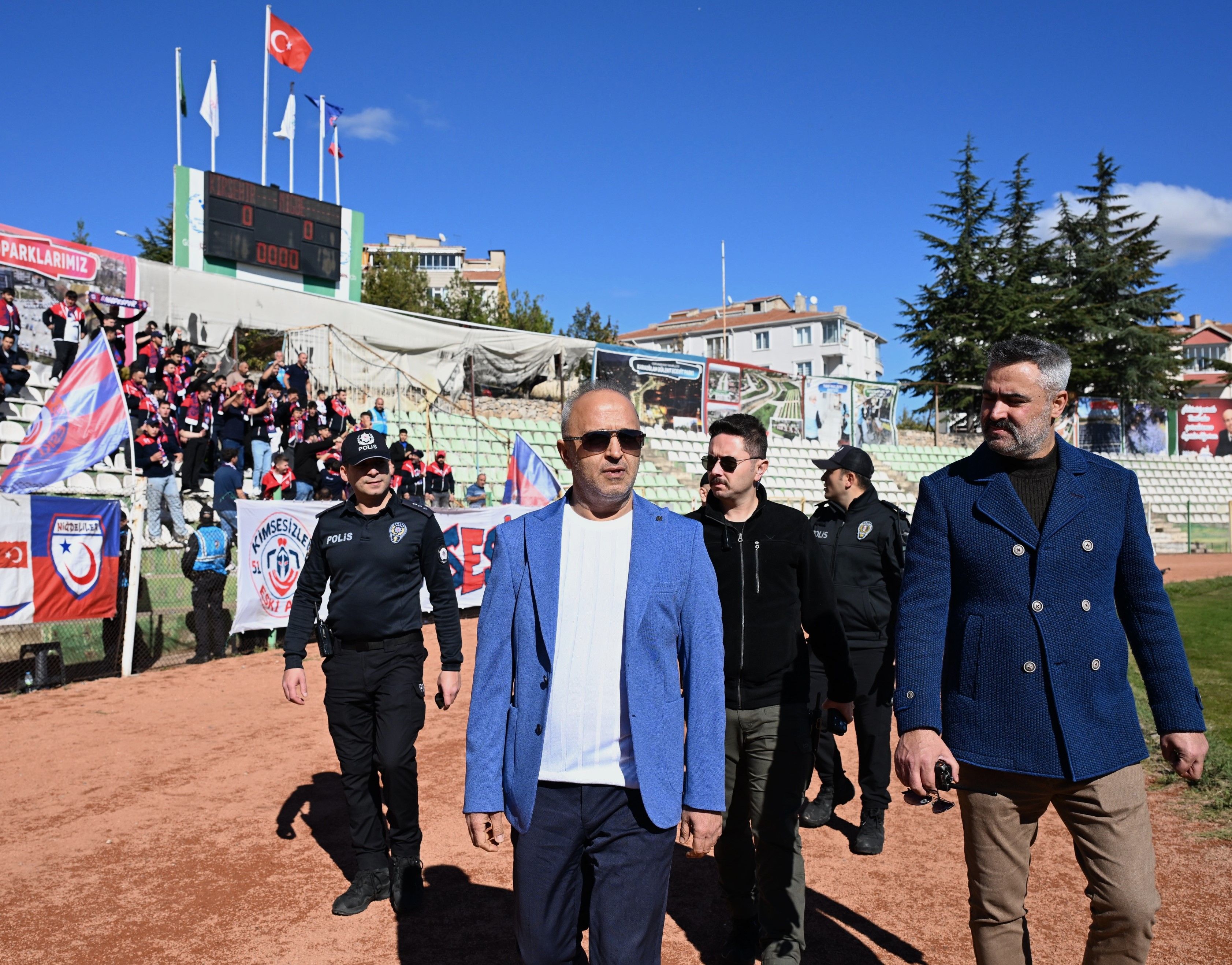 Görücü, Güvenlik Tedbirlerini Inceledi, Mücadeleyi Tribünden Takip Etti (1)
