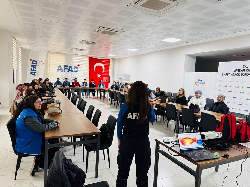 Kırşehir’de Cacabey Gençlik Merkezi Gönüllülerine Afet Eğitimi 1